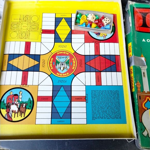 Built Rite India Board Game 2 4 Players Vintage - Picture 9 of 10